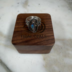 Reef Current Boulder Opal Ring