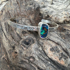 Neon Tide Boulder Opal Cuff Bracelet