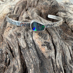Aurora Feuer Boulder Opal Manschettenarmband
