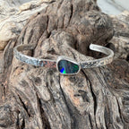 Aurora Feuer Boulder Opal Manschettenarmband
