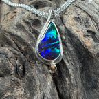 Electric Reef Australian Boulder Opal Pendant