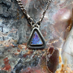 The Tidekeeper — 9.25 ct Australian Boulder Opal & Antique Albert Chain Necklace