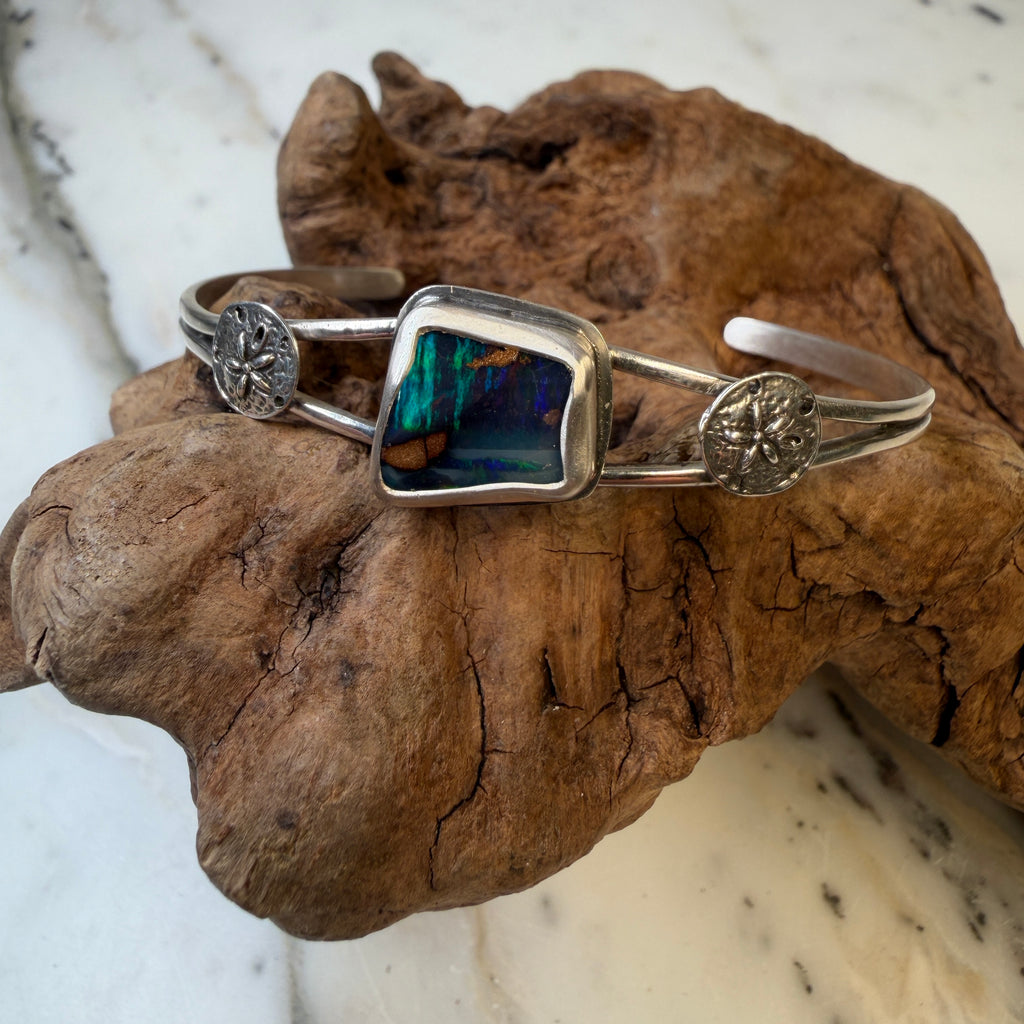 Aurora Ridge Boulderopal-Manschettenarmband