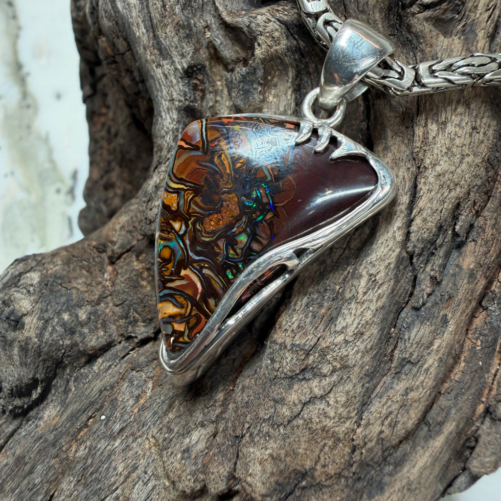 Australian Boulder Opal Pendant