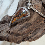 The Veins of Papatūānuku Boulder Opal Pendant 