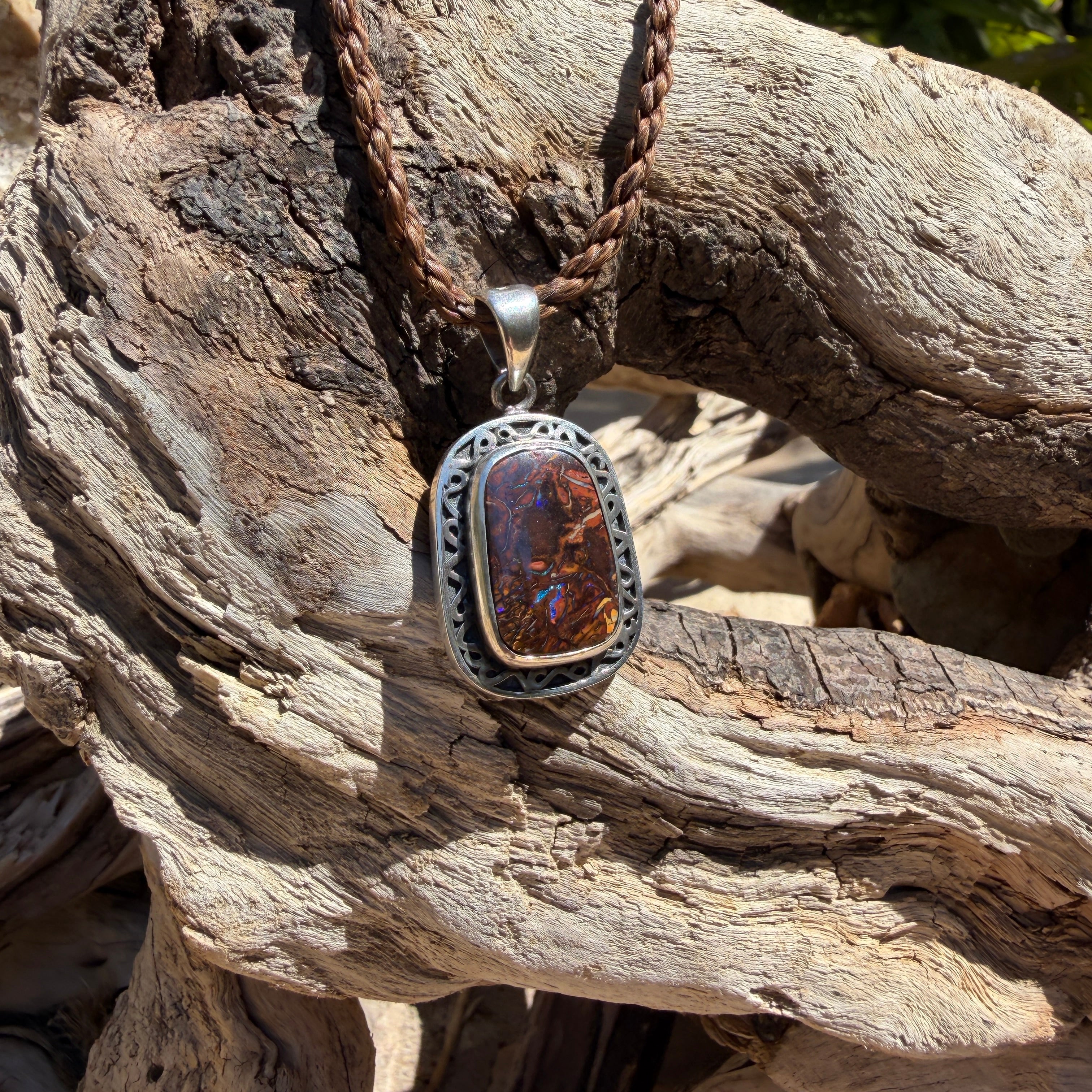 Coastal Relic | Australian Boulder Opal Pendant | TIDAL OPALS