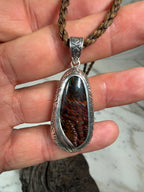 TIDAL OPALS Kaiara Mariner Collection pendant featuring a unique natural Boulder Opal gemstone.