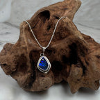 Tidepool Ember Australian Boulder Opal Pendant Necklace