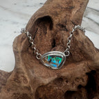 Tidal Ribbon Fire Australian Boulder Opal Pendant