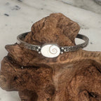 Sacred Spiral Oval Shiva Shell Cuff