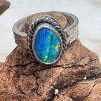 Ocean Spirit Australian Boulder Opal Ring