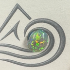 Colorful Australian Lightning Ridge Black Loose Opal
