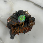 Colorful Australian Lightning Ridge Black Loose Opal