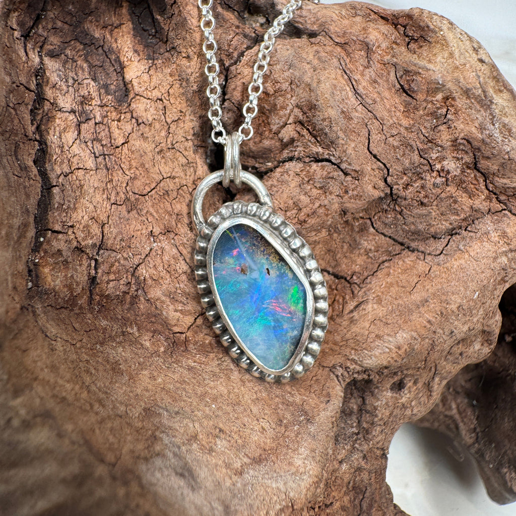 Ocean Spirit Australian Boulder Opal Pendant