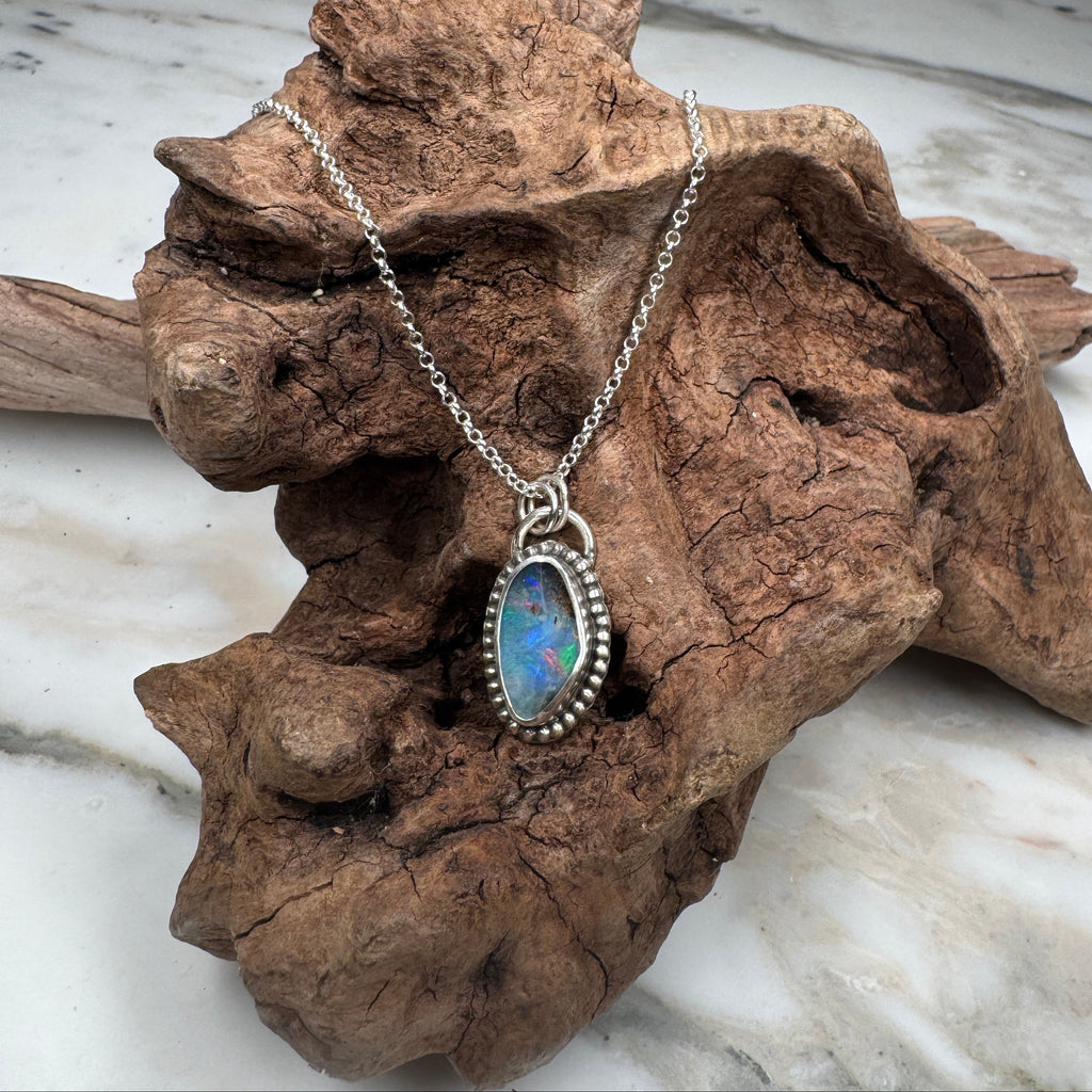 Ocean Spirit Australian Boulder Opal Pendant