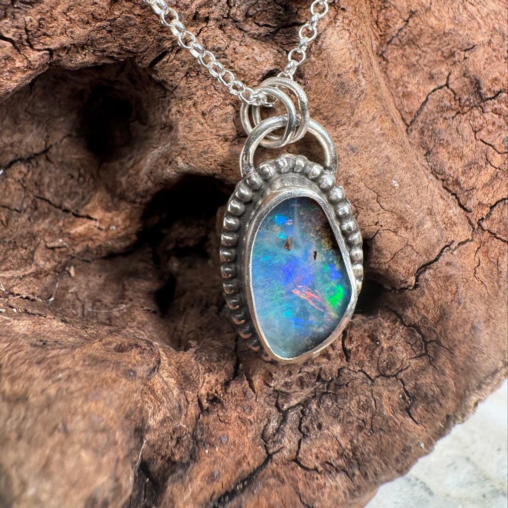 Ocean Spirit Australian Boulder Opal Pendant