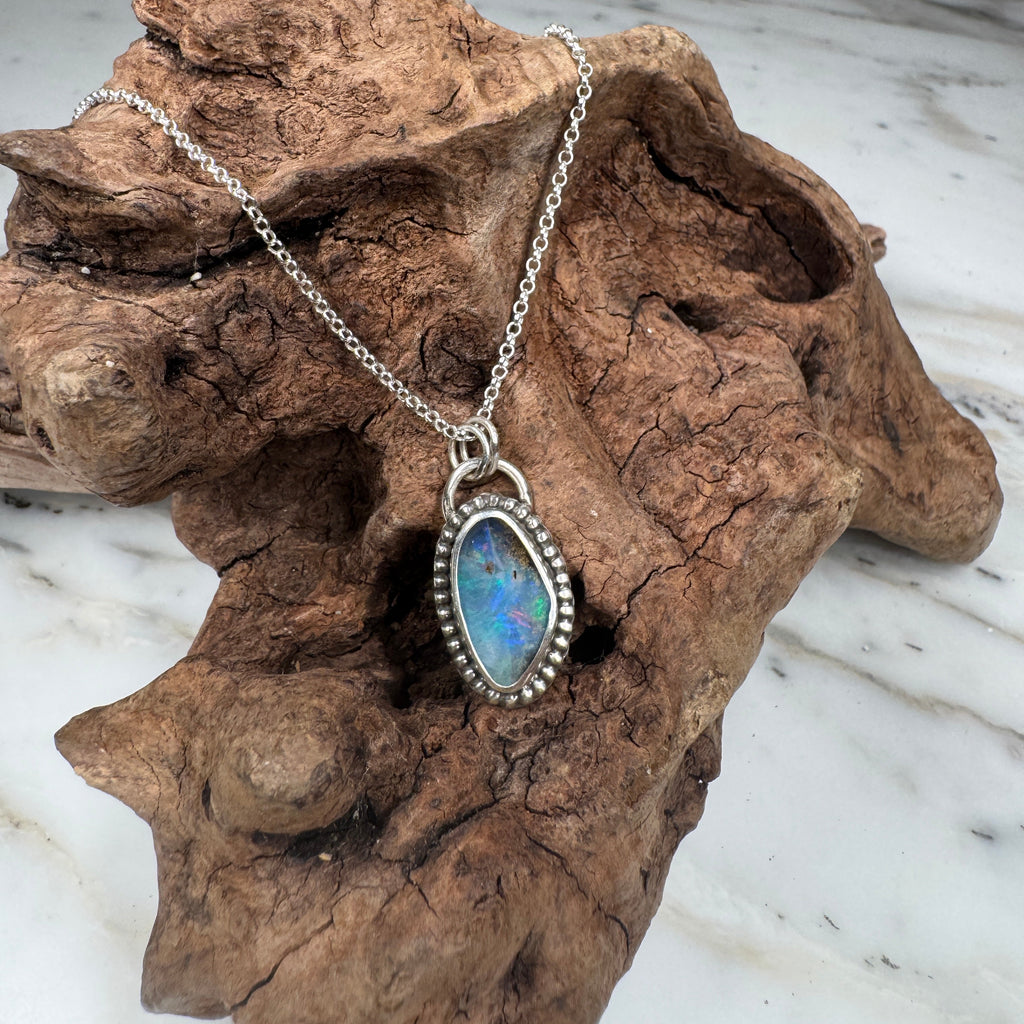 Ocean Spirit Australian Boulder Opal Pendant