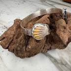 Sunrise Tide Cuff with Sunrise Shell and Australian Opal