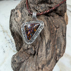 Desert Waterhole Australian Boulder Opal Sterling Silver Pendant