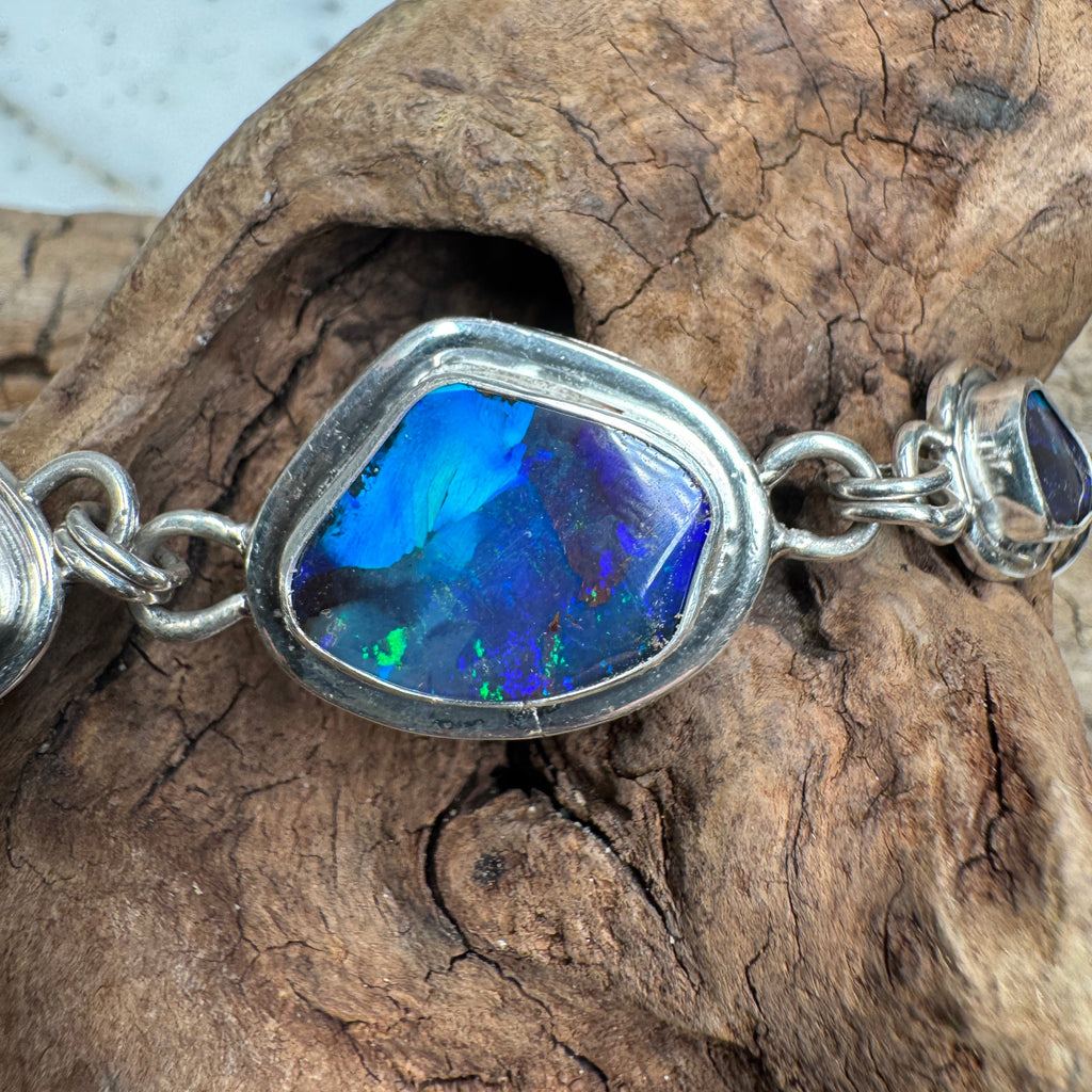 Midnight Ember Current 11 Carat Australian Opal Bracelet