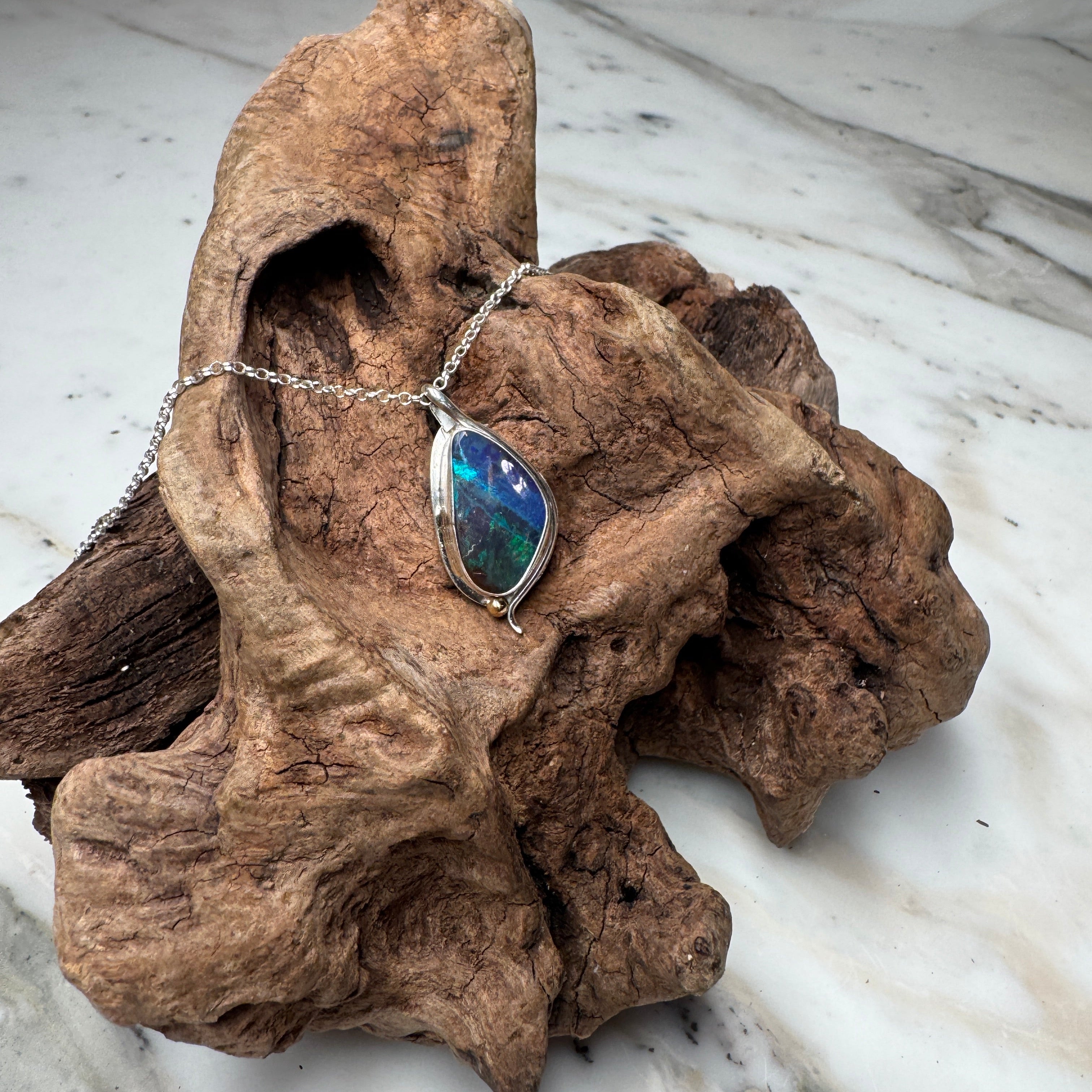 Shared Origin Soulmate Australian Opal Pendant A