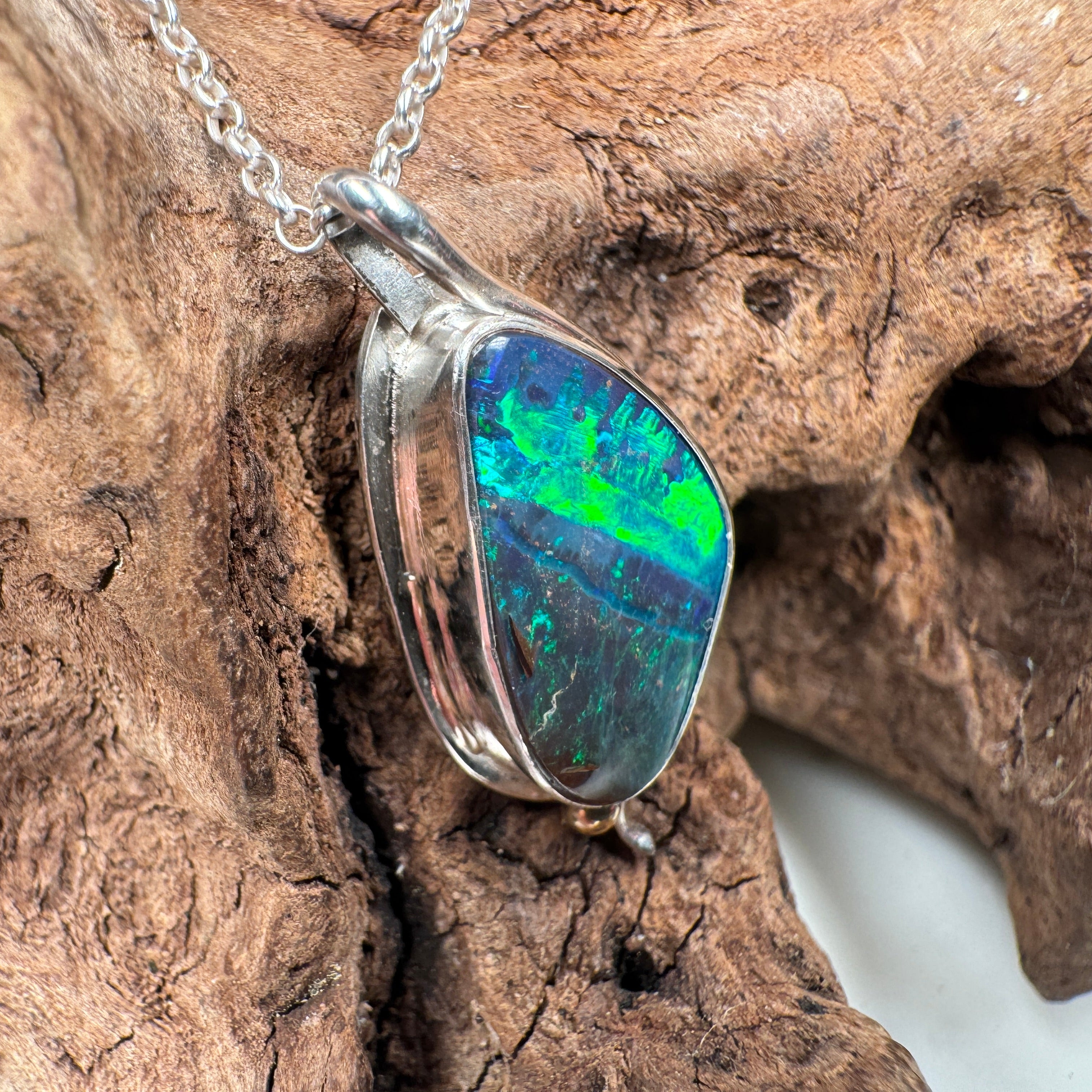 Shared Origin Soulmate Australian Opal Pendant A