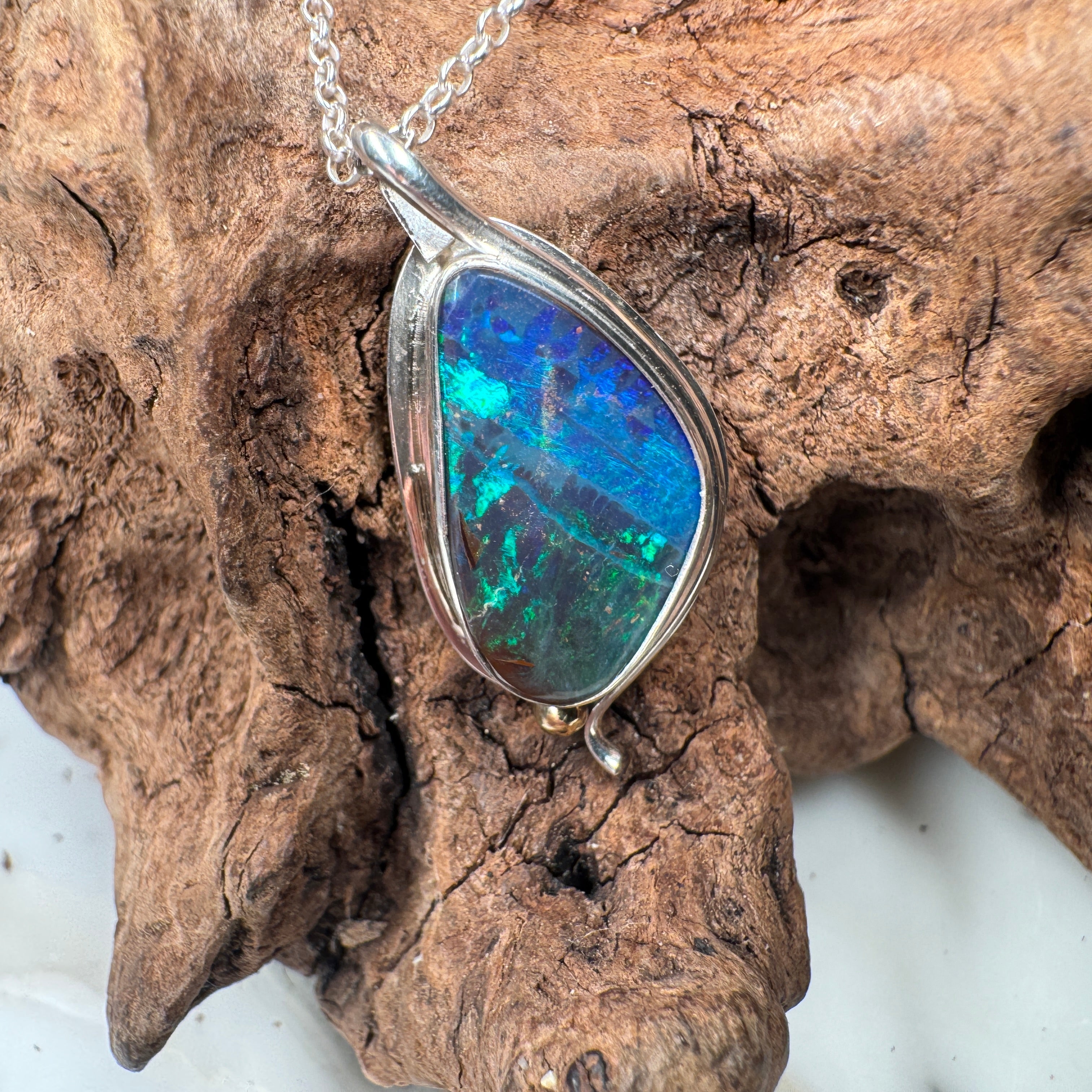 Shared Origin Soulmate Australian Opal Pendant A