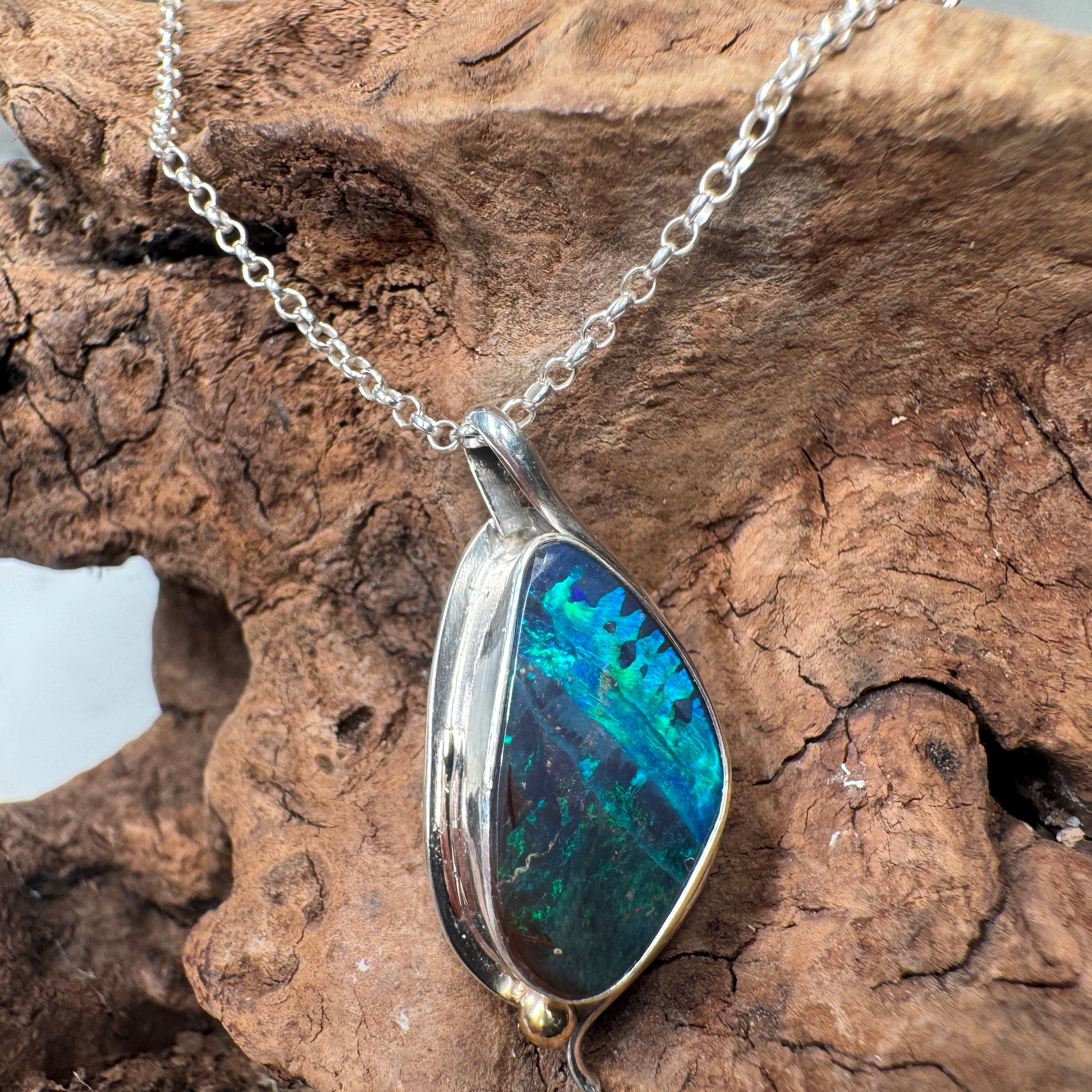 Shared Origin Soulmate Australian Opal Pendant A