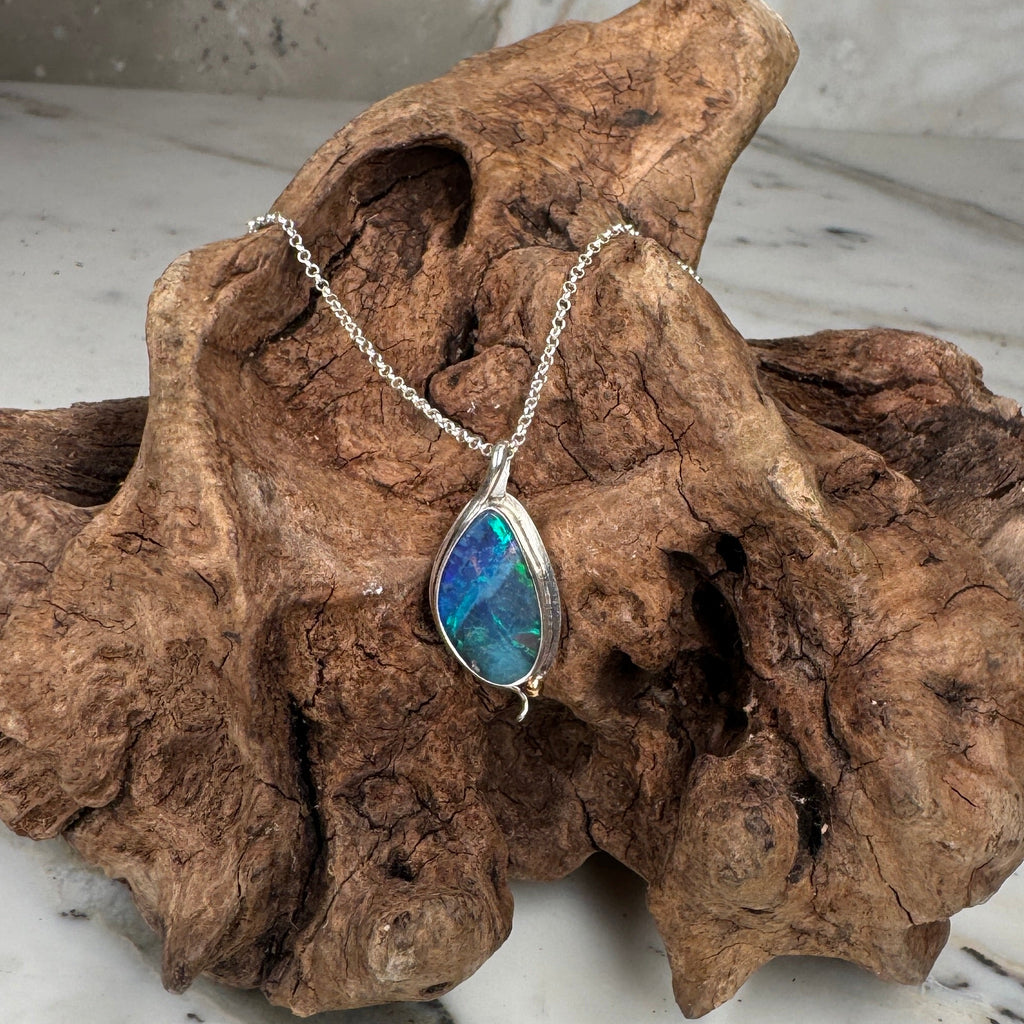 Shared Origin Soulmate Boulder Opal Pendant B
