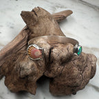 Ocean Sunrise Shell + Australian Opal Cuff Bracelet