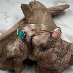 Ocean Sunrise Shell + Australian Opal Cuff Bracelet