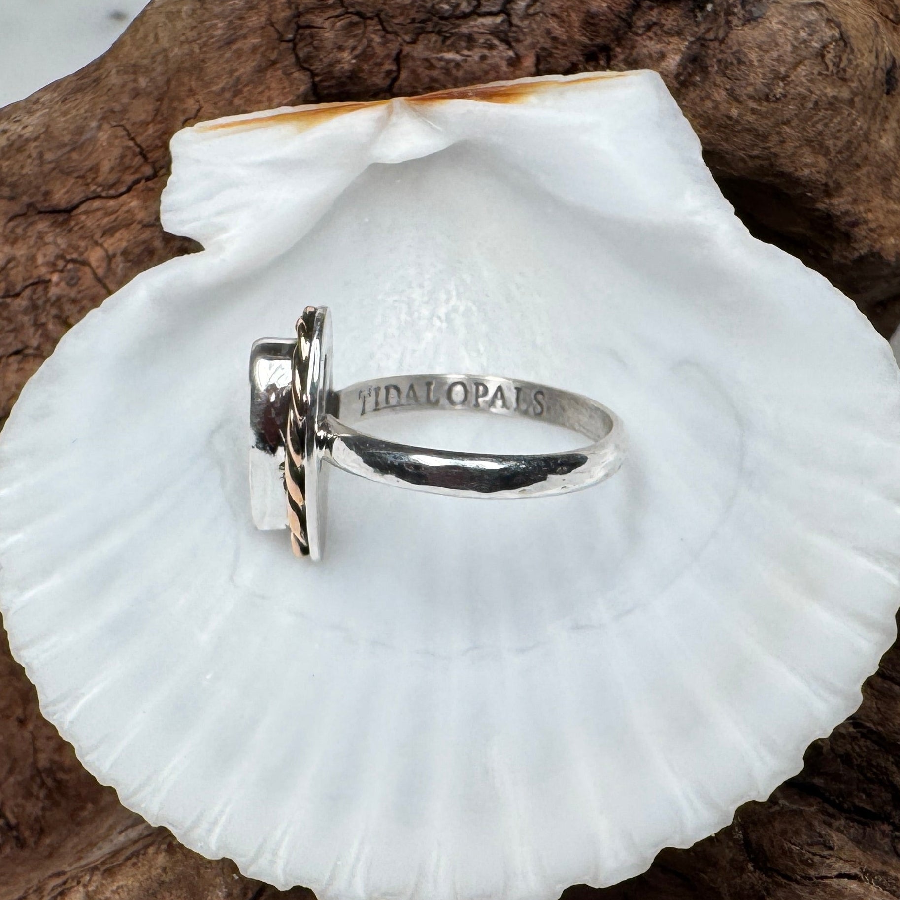 Ocean Fire Australian Opal Ring