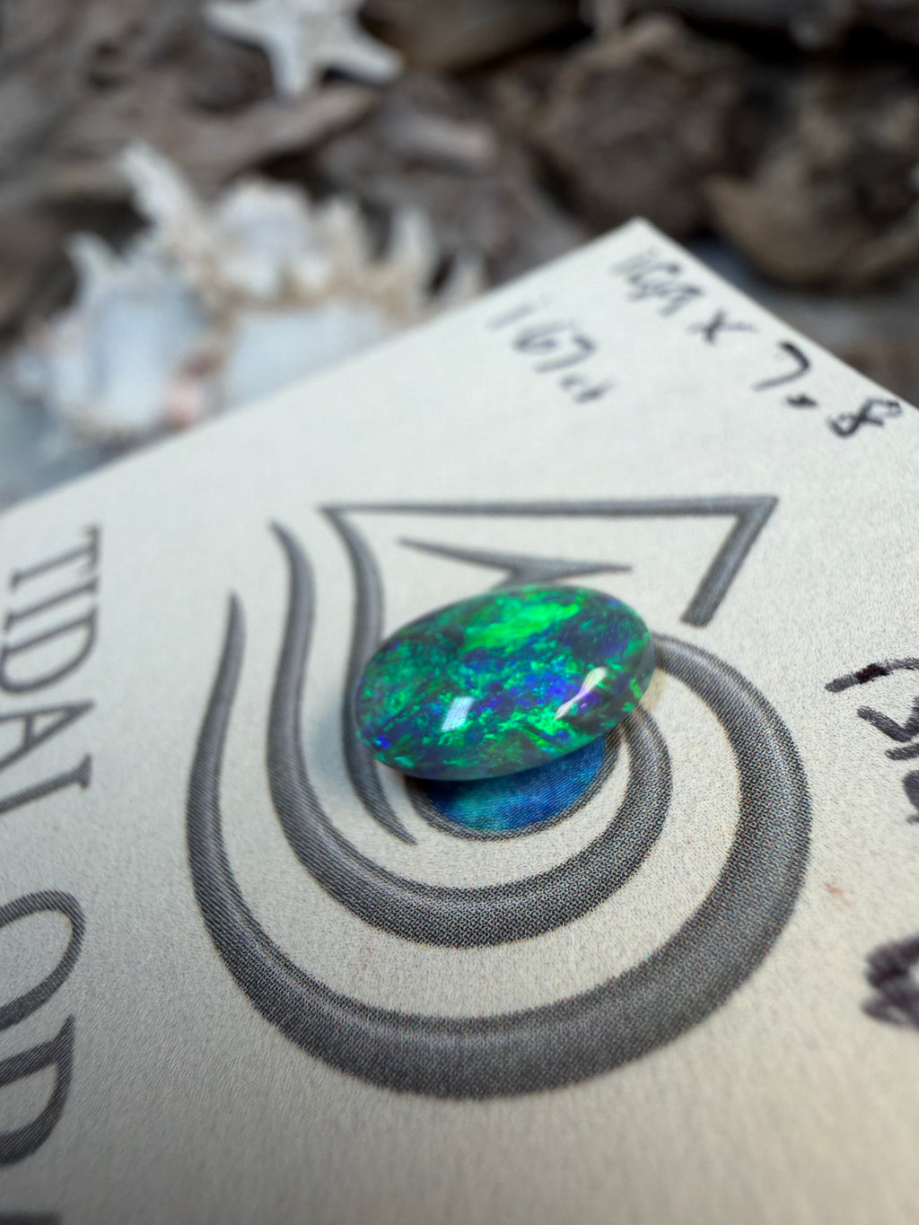 Lightning Ridge Schwarzer Opal 1,7 ct #LR-001