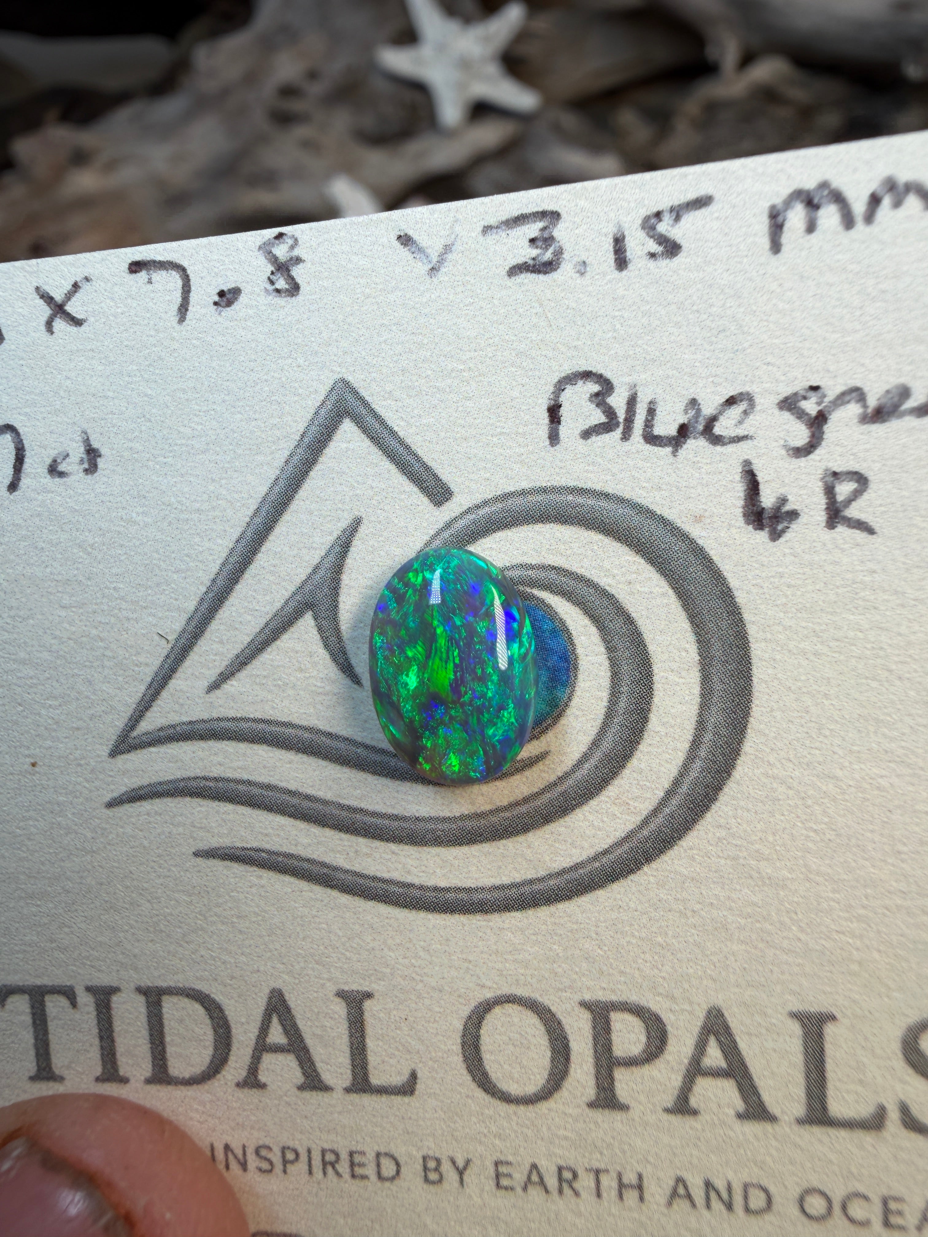Lightning Ridge Schwarzer Opal 1,7 ct #LR-001