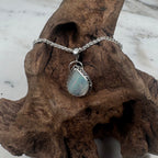 Ocean Mist Teardrop Australian Queensland Boulder Opal Pendant