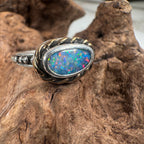 Relic of the Tides Fossil Shell Opal Ring