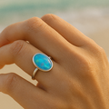 Custom Opal Ring in Oval Setting