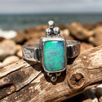 Emerald Tide Australischer Boulder-Opal-Ring