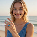 Ocean Spirit Australian Boulder Opal Ring