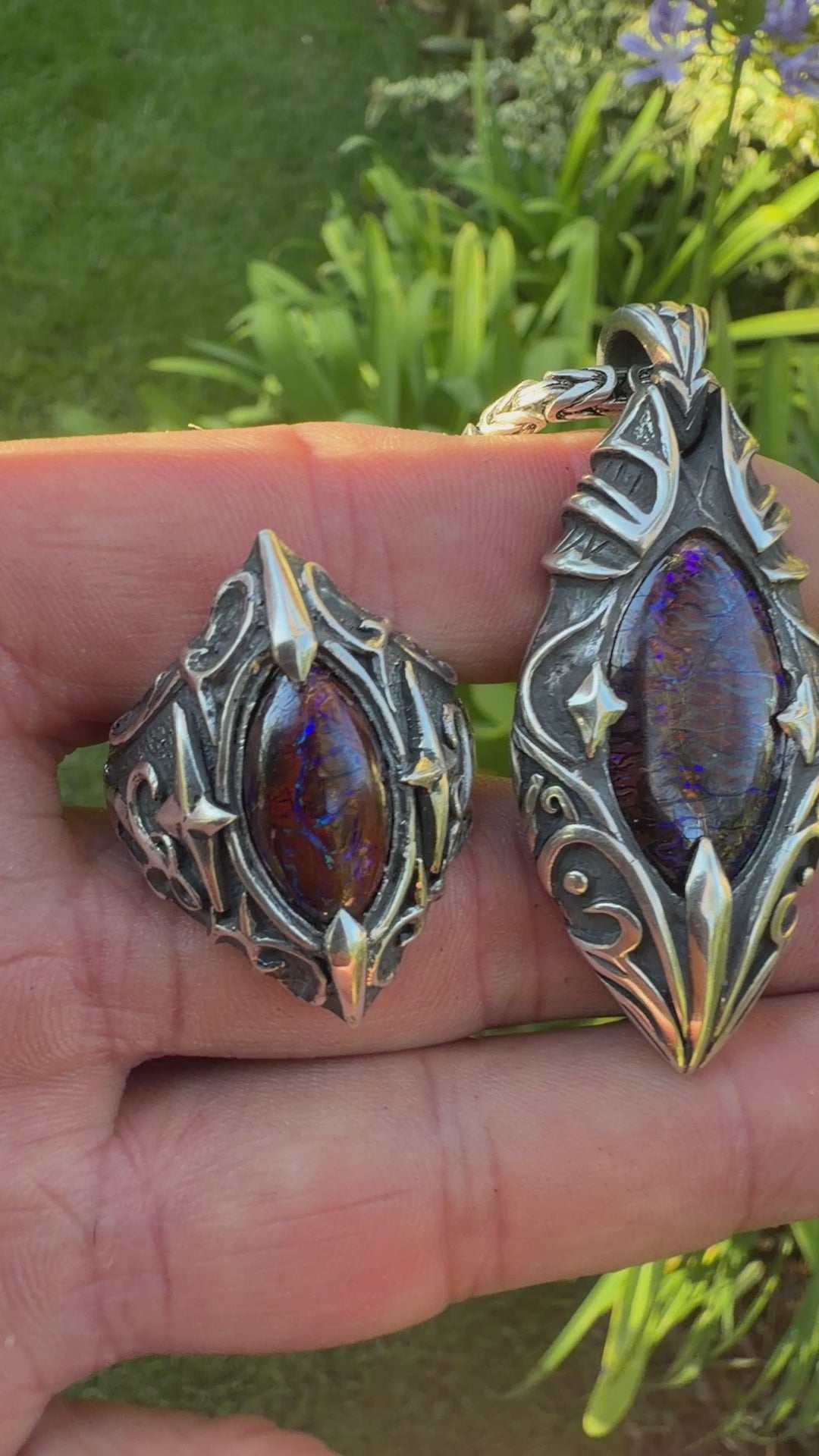 Guardian Relic Boulder Opal Pendant
