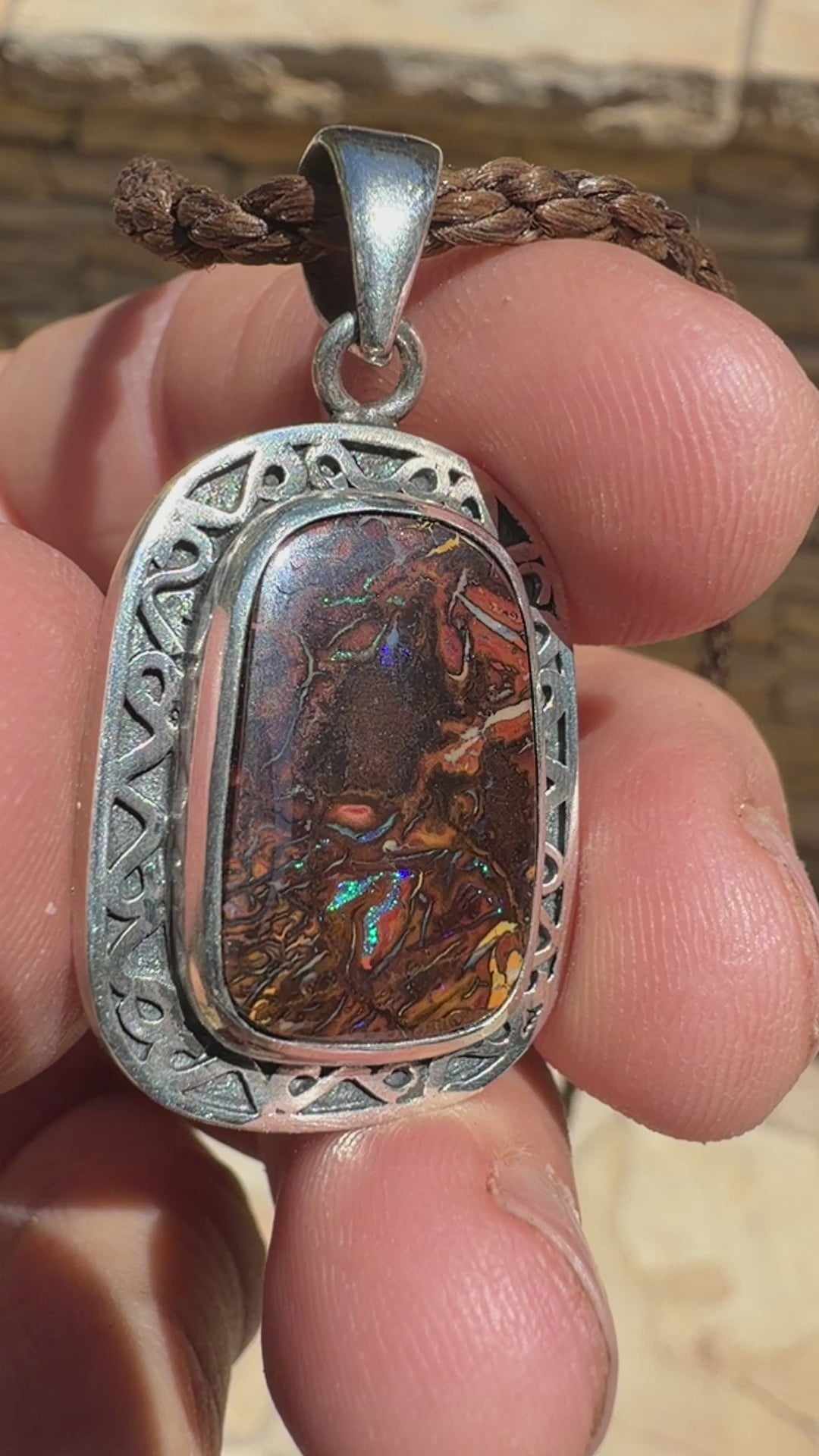 Coastal Relic | Australian Boulder Opal Pendant | TIDAL OPALS