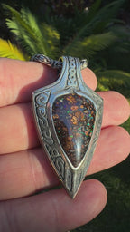 The Manta Sentinel — Boulder Opal Pendant