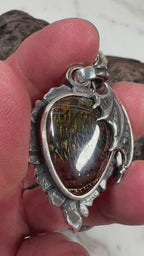 Dragon Tide Relic Boulder Opal Pendant